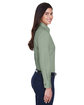 Harriton Ladies' Easy Blend™ Long-Sleeve Twill Shirt with Stain-Release dill ModelSide