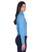 Harriton Ladies' Easy Blend™ Long-Sleeve Twill Shirt with Stain-Release LT COLLEGE BLUE ModelSide