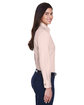 Harriton Ladies' Easy Blend™ Long-Sleeve Twill Shirt with Stain-Release BLUSH ModelSide