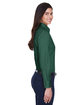 Harriton Ladies' Easy Blend™ Long-Sleeve Twill Shirt with Stain-Release hunter ModelSide