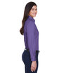Harriton Ladies' Easy Blend™ Long-Sleeve Twill Shirt with Stain-Release team purple ModelSide