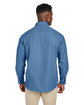 Harriton Men's Denim Shirt-Jacket light denim ModelBack