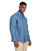 Harriton Men's Denim Shirt-Jacket LIGHT DENIM ModelQrt