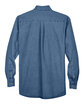 Harriton Men's 6.5 oz. Long-Sleeve Denim Shirt light denim FlatBack