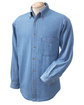 Harriton Men's 6.5 oz. Long-Sleeve Denim Shirt light denim OFFront