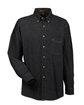 Harriton Men's 6.5 oz. Long-Sleeve Denim Shirt washed black OFFront