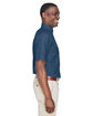 Harriton Men's 6.5 oz. Short-Sleeve Denim Shirt dark denim ModelSide