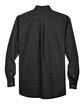 Harriton Men's Tall 6.5 oz. Long-Sleeve Denim Shirt WASHED BLACK FlatBack