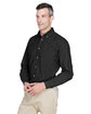 Harriton Men's Tall 6.5 oz. Long-Sleeve Denim Shirt WASHED BLACK ModelQrt