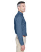 Harriton Men's Tall 6.5 oz. Long-Sleeve Denim Shirt LIGHT DENIM ModelSide