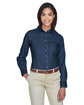 Harriton Ladies' 6.5 oz. Long-Sleeve Denim Shirt  