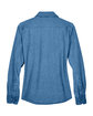 Harriton Ladies' 6.5 oz. Long-Sleeve Denim Shirt LIGHT DENIM FlatBack