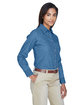 Harriton Ladies' 6.5 oz. Long-Sleeve Denim Shirt  ModelQrt