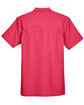 Harriton Men's Barbados Textured Camp Shirt PARROT RED FlatBack