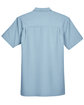 Harriton Men's Barbados Textured Camp Shirt CLOUD BLUE FlatBack