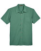 Harriton Men's Barbados Textured Camp Shirt PALM GREEN FlatFront