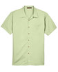 Harriton Men's Bahama Cord Camp Shirt green mist FlatFront
