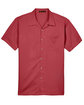 Harriton Men's Bahama Cord Camp Shirt tile red FlatFront