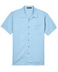 Harriton Men's Bahama Cord Camp Shirt cloud blue FlatFront