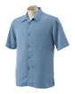 Harriton Men's Bahama Cord Camp Shirt cloud blue OFFront