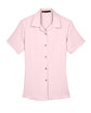Harriton Ladies' Bahama Cord CampShirt blush FlatFront