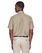 Harriton Men's Key West Short-Sleeve Performance Staff Shirt khaki ModelBack
