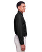 Harriton Men's Key West Long-Sleeve Performance Staff Shirt black ModelSide