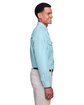 Harriton Men's Key West Long-Sleeve Performance Staff Shirt cloud blue ModelSide