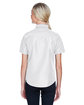 Harriton Ladies' Key West Short-Sleeve Performance Staff Shirt white ModelBack