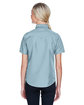 Harriton Ladies' Key West Short-Sleeve Performance Staff Shirt cloud blue ModelBack