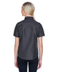 Harriton Ladies' Key West Short-Sleeve Performance Staff Shirt dark charcoal ModelBack