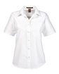 Harriton Ladies' Key West Short-Sleeve Performance Staff Shirt white OFFront