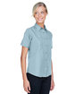 Harriton Ladies' Key West Short-Sleeve Performance Staff Shirt cloud blue ModelQrt