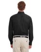 Harriton Men's Foundation 100% Cotton Long-Sleeve Twill Shirt with Teflon™ black ModelBack
