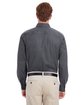 Harriton Men's Foundation 100% Cotton Long-Sleeve Twill Shirt with Teflon™ dark charcoal ModelBack