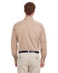 Harriton Men's Foundation 100% Cotton Long-Sleeve Twill Shirt with Teflon™ khaki ModelBack