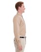 Harriton Men's Foundation 100% Cotton Long-Sleeve Twill Shirt with Teflon™ khaki ModelSide