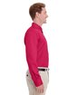 Harriton Men's Foundation 100% Cotton Long-Sleeve Twill Shirt with Teflon™ red ModelSide