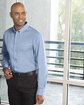 Harriton Men's Foundation 100% Cotton Long-Sleeve Twill Shirt with Teflon™  Lifestyle