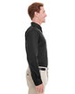 Harriton Men's  Tall Foundation 100% Cotton Long-Sleeve Twill Shirt with Teflon™ black ModelSide