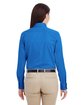 Harriton Ladies' Foundation 100% Cotton Long-Sleeve Twill Shirt with Teflon™ FRENCH BLUE ModelBack