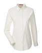 Harriton Ladies' Foundation 100% Cotton Long-Sleeve Twill Shirt with Teflon™  OFFront
