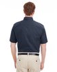 Harriton Men's Foundation 100% Cotton Short-Sleeve Twill Shirt with Teflon™ dark navy ModelBack