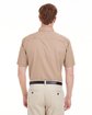 Harriton Men's Foundation 100% Cotton Short-Sleeve Twill Shirt with Teflon™ khaki ModelBack