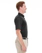 Harriton Men's Foundation 100% Cotton Short-Sleeve Twill Shirt with Teflon™ black ModelSide