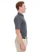 Harriton Men's Foundation 100% Cotton Short-Sleeve Twill Shirt with Teflon™ dark charcoal ModelSide