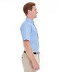 Harriton Men's Foundation 100% Cotton Short-Sleeve Twill Shirt with Teflon™ industry blue ModelSide