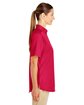 Harriton Ladies' Foundation 100% Cotton Short-Sleeve Twill Shirt with Teflon™ red ModelSide