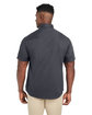 Harriton Men's Advantage IL Short-Sleeve Work Shirt dark charcoal ModelBack