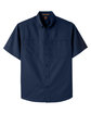 Harriton Men's Advantage IL Short-Sleeve Work Shirt dark navy FlatFront
